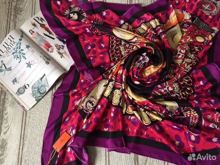 Платок Hermes шёлк, Ручная обработка шва