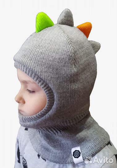 Шапка шлем для мальчика 