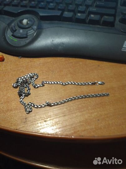 Цепочка высота 58 см серебро СССР