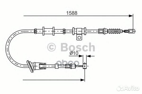 Трос ручного тормоза 1987482245 Bosch