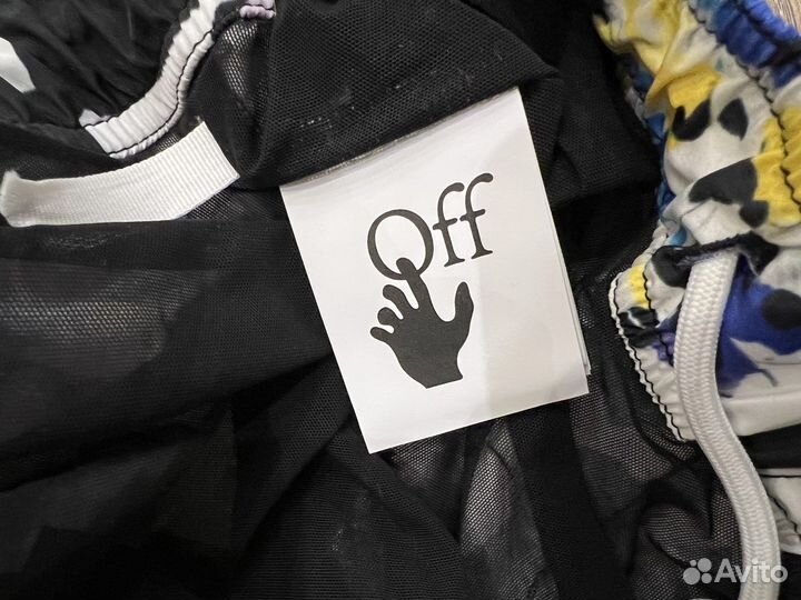 Шорты off white плавательные