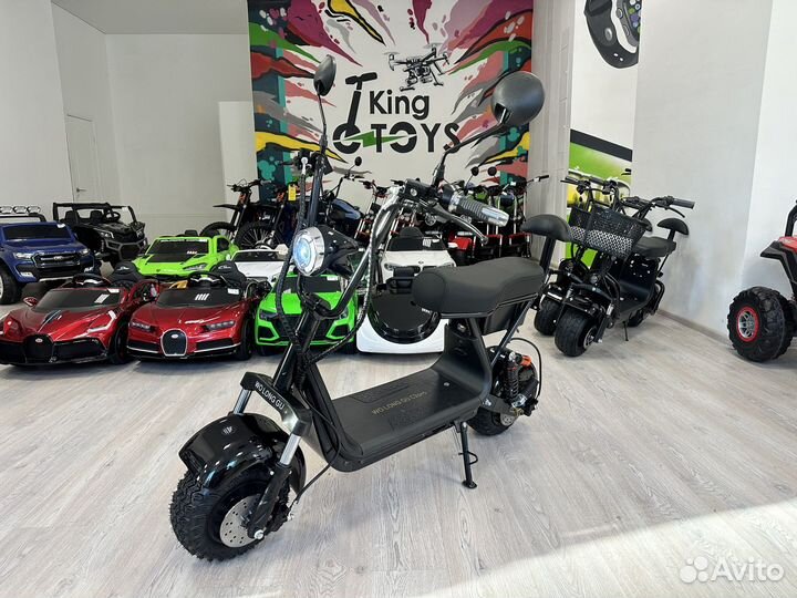 Электроскутер Wolong C2 PRO NEW 1000W 13Ah