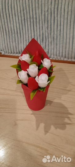 Букет из мыла, цветы на 8 марта