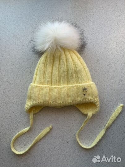 Шапка зимняя для девочки 44-46
