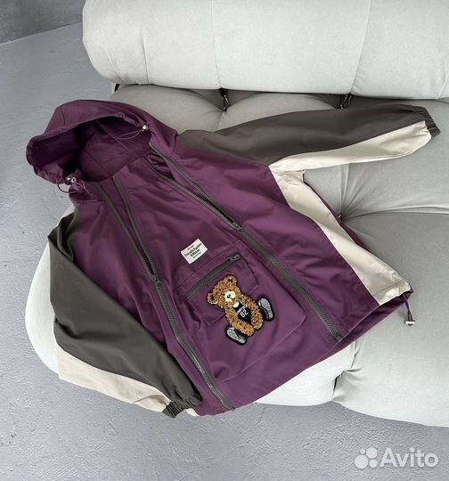 Ветровка с мишкой 110-158