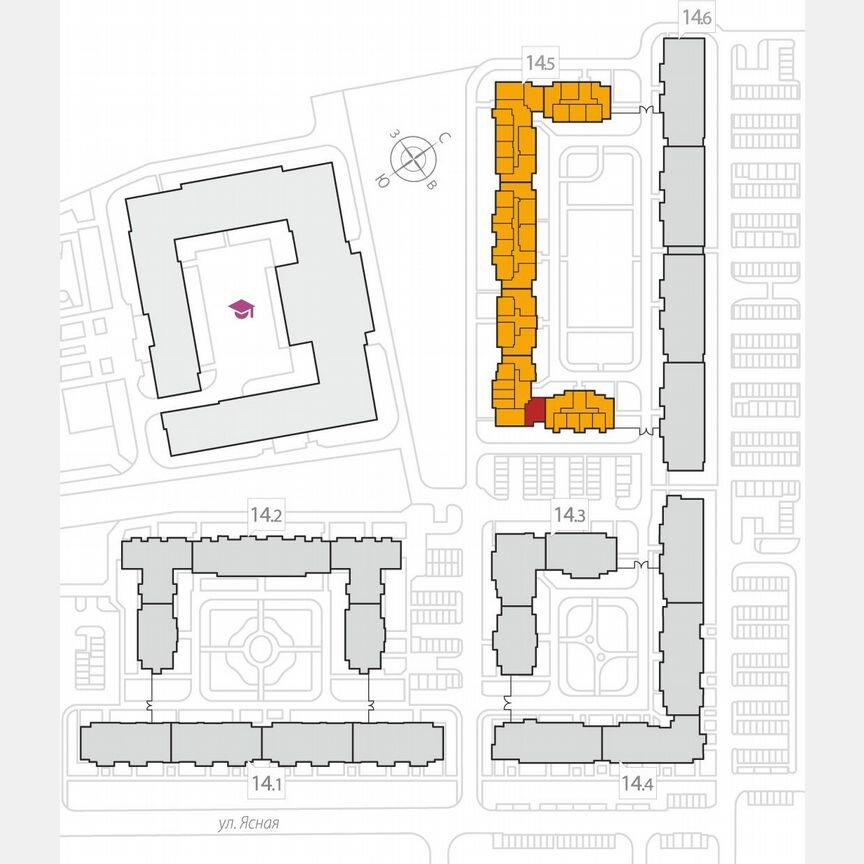 2-к. квартира, 65,8 м², 1/8 эт.
