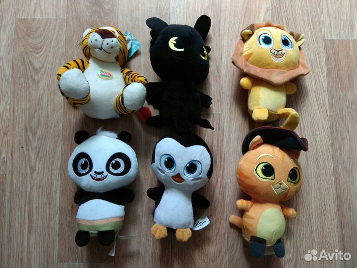 Мягкие игрушки из акции Магнита (пакетом)