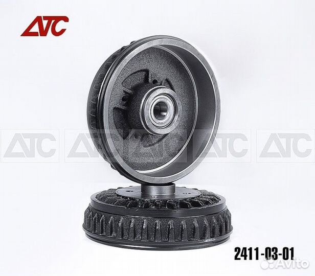 Барабан тормозной LADA Largus без ABC задн. с подш