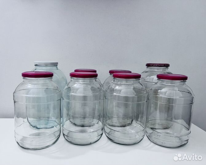 Банки с закручивающимися крышками. 3 л., 2 л