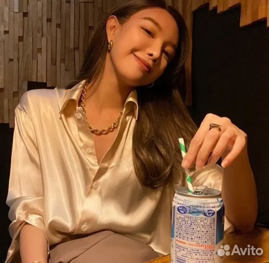 Шелковая рубашка женская