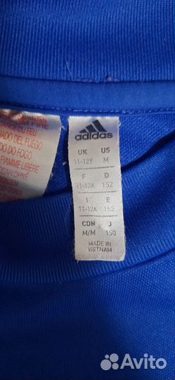 Кофта adidas, тренировочная, футбол