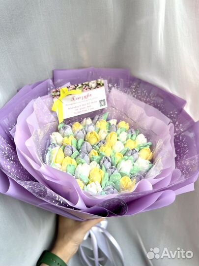 Букет из зефира на день учителя/воспитателя