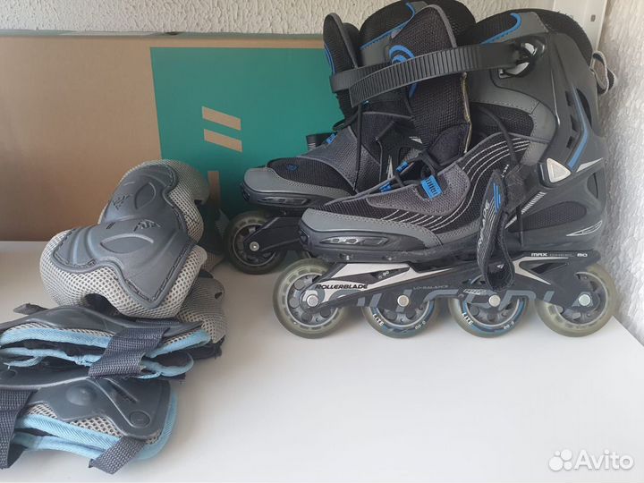 Ролики rollerblade 42.5 + защита