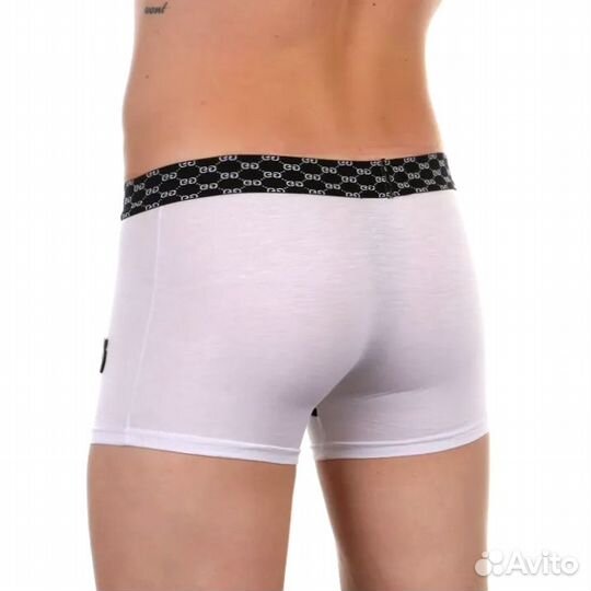 Мужские трусы боксеры белые Gucci