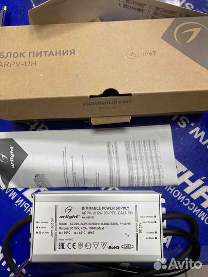 Блок питания arpv-UH24100-PFC-dali-PH (24V, 4.2A