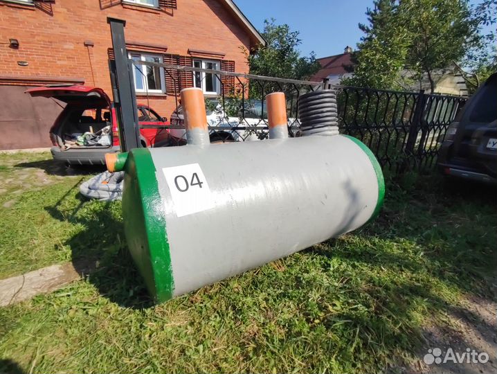 Септик био на семью 3-5 человек. Без электричества