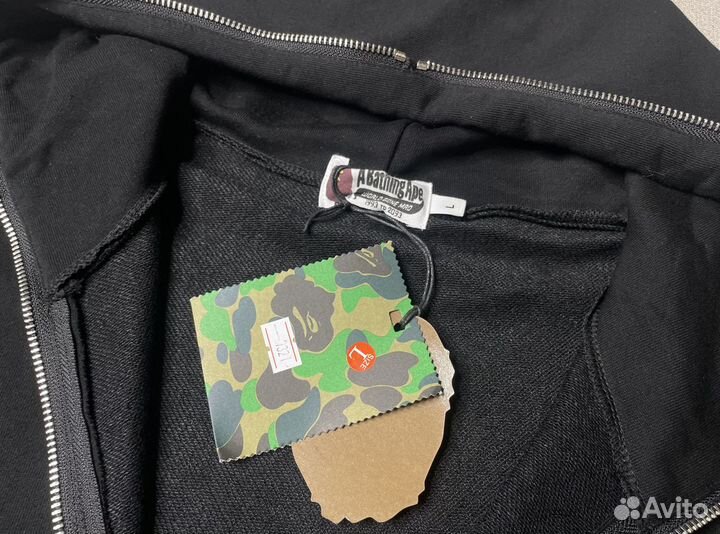 Зип худи Bape черная