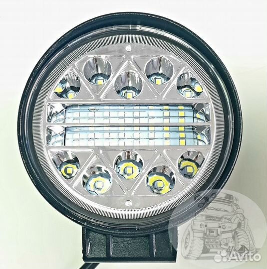 Фара диодная CH007 27W Colorful (9*3W) 115*130*65