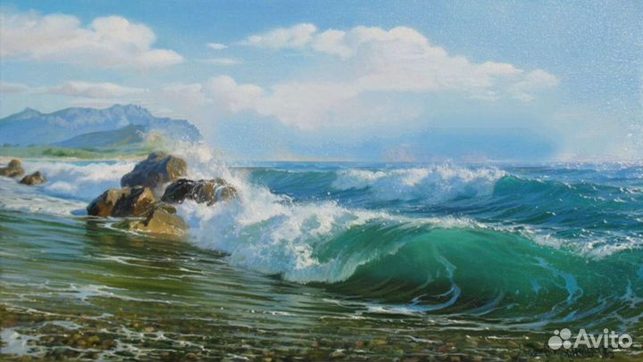 Картины маслом на холсте Парусники море