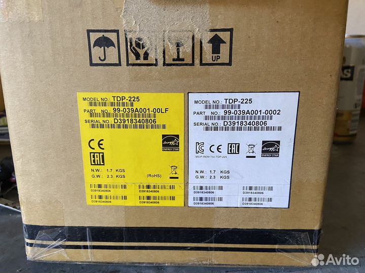 Принтер этикеток bar code tdp-225