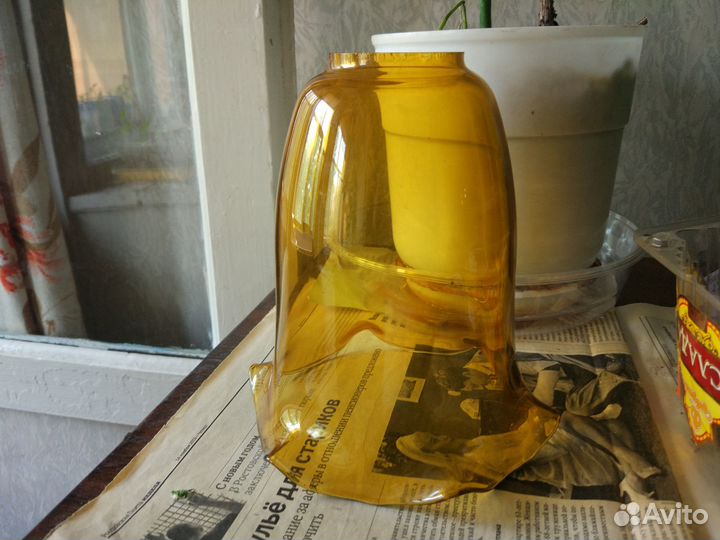 Плафон советский стеклянный СССР
