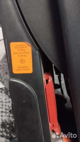 Детское автокресло 9 до 36 кг isofix