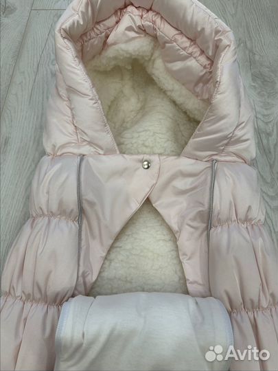 Зимний конверт в коляску на овчине