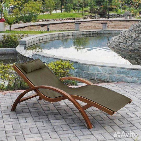 Шезлонг-лежак Мальта AFM-503, оливковый