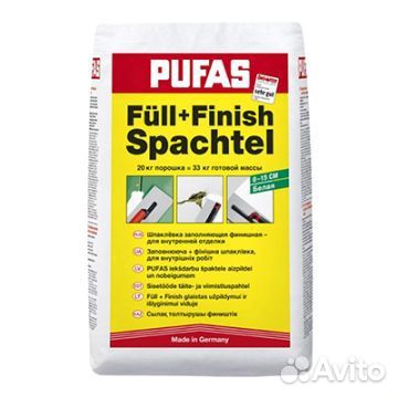 Шпатлевка Pufas Glatt-und Fullspachtel №1 20 кг