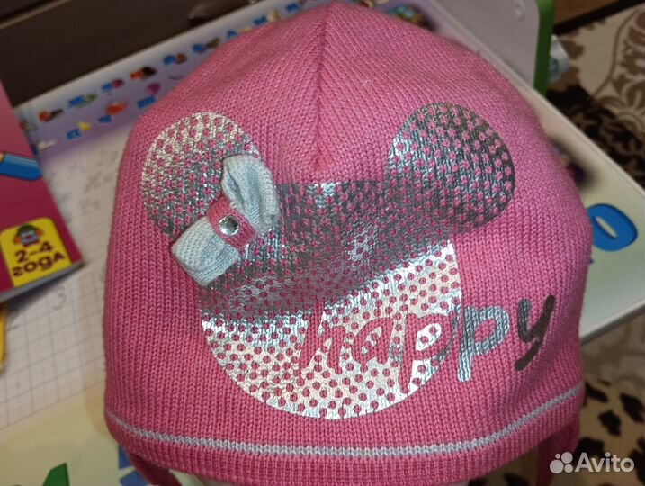 Шапка демисезонная на девочку 46/48
