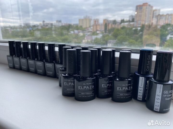 Гель лаки для маникюра набор бу