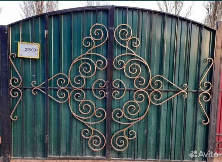 Ворота Кованые 34 Установка. Автоматика