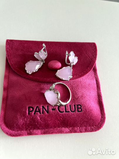 Комплект кольцо и серьги