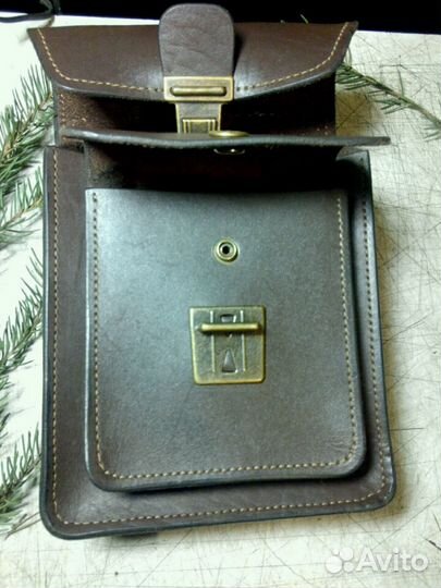 Сумка - барсетка из натуральной кожи