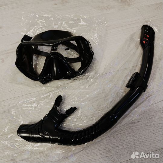 Маска для дайвинга с трубкой плавательная