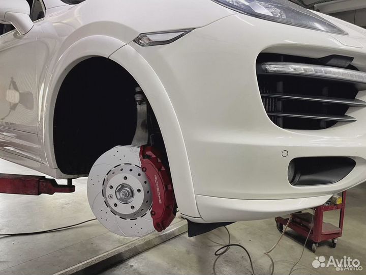 Комплект диски колодки Cayenne 958 E3 Turbo