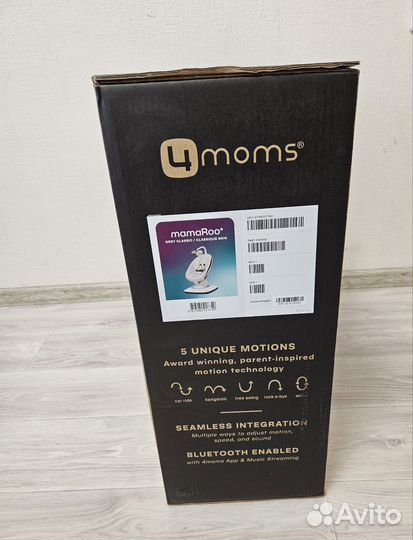 Новые Кресло качалка 4Moms MamaRoo New 5 поколение
