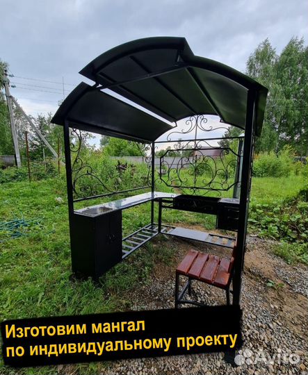 Мангал с крышей