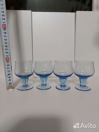 Фужеры из цветного стекла времен СССР