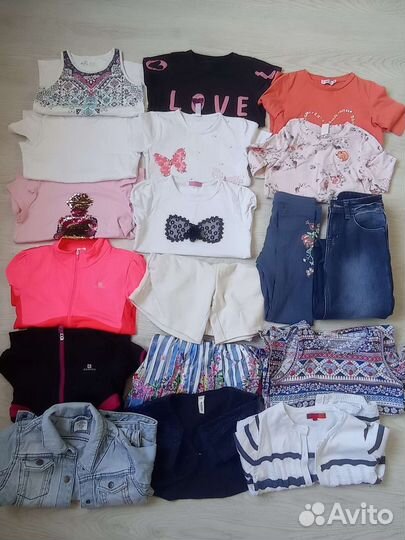 Детские вещи для девочки 128рост пакетом