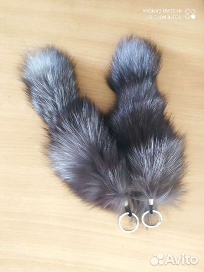 Брелок из меха чернобурки