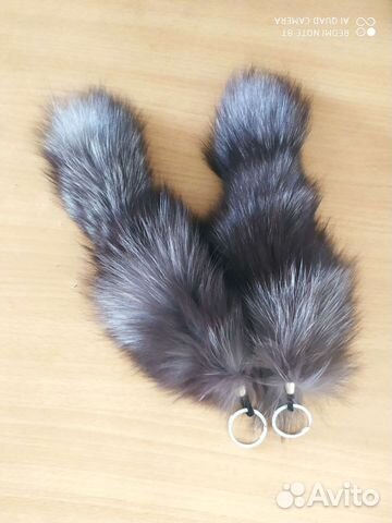Брелок из меха чернобурки