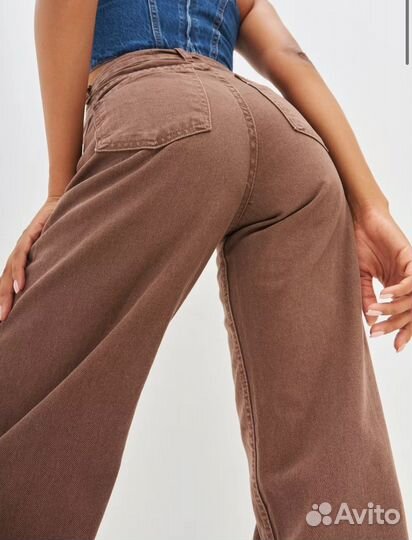 Джинсы клеш прямые трубы широкие