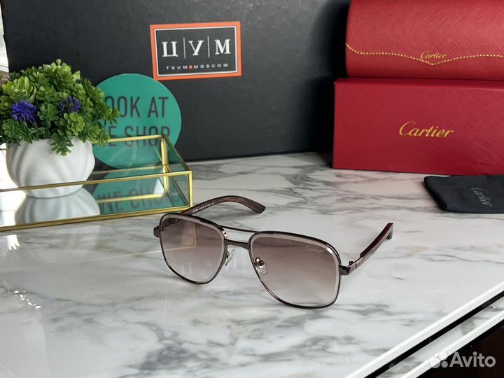 Мужские очки Cartier солнцезащитные