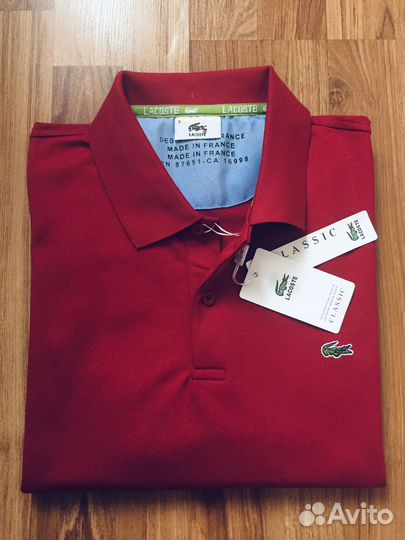 Поло Lacoste 46/48;48;50;54 Новое мужское