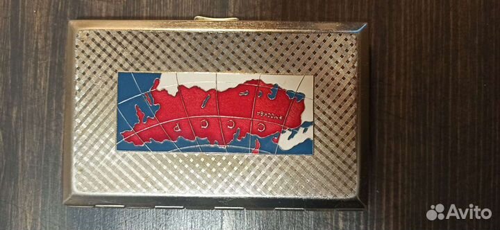 Портсигар карта СССР