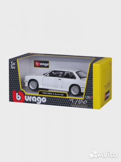 Модель Bburago 1:24 - BMW M3 (E30) 1988 18-21100