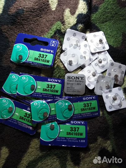 Батарейки Sony 337 sr416sw 12 штук