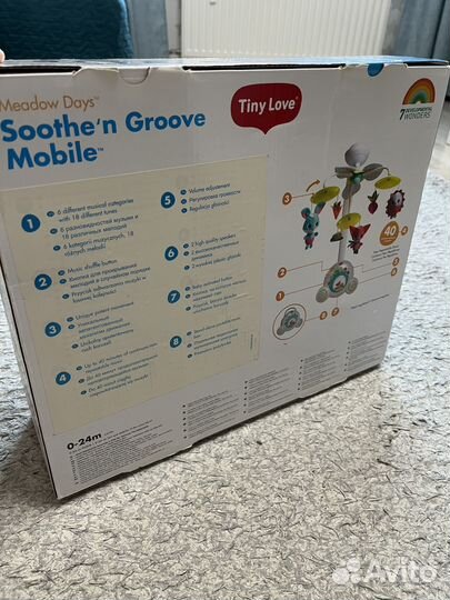 Мобиль на кроватку tiny love солнечная полянка