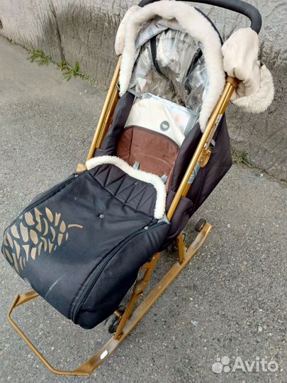 Коляска санки